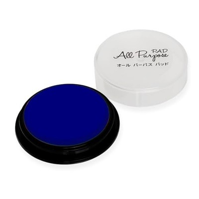 Taiyo Tomar Allzweck Stempelkissen rund 50 mm schnelltrocknend ölbasiert blau