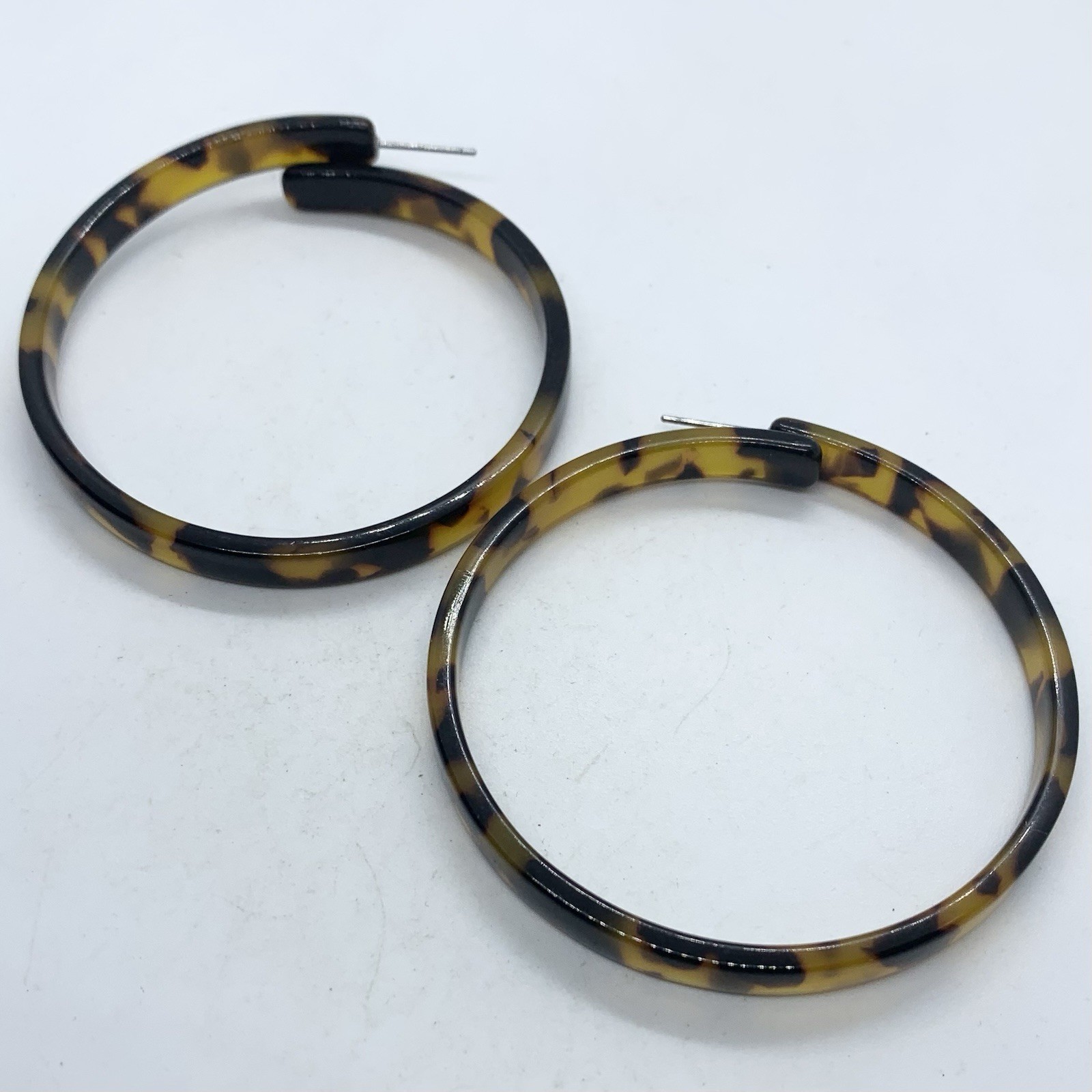 VTG TORTOISE SHELL ACRYLIC STATEMENT ROUND BIG DR… - image 4