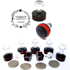 Professional 5-Pack Round/Oval Flash Stamp Set, Self Inking  Customizable