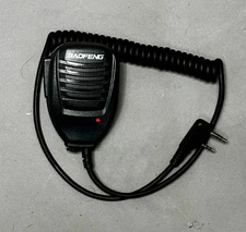 Baofeng BF-S112 Two-Way Radio Speaker Mic with Rotating Clip – Black