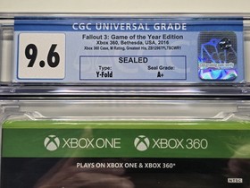 Fallout 3 GOTY Microsoft Xbox 360 Factory Sealed Brand New CGC 9.6 A+ Graded
