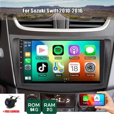64GB Car Radio GPS WIFI Navi Wireless CarPlay +CAMERA For Suzuki Swift 2010-2016