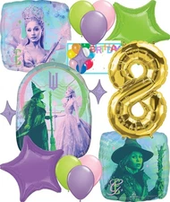 Anagram Wicked for Good 8th Birthday Party Balloons - Officially Licensed