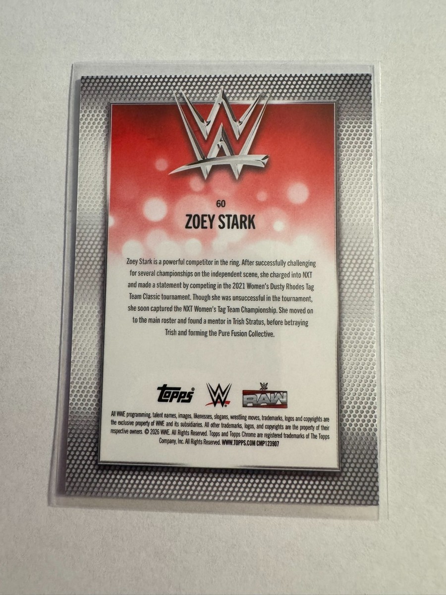 2026 Topps Chrome WWE X-Fractor Zoey Stark | eBay