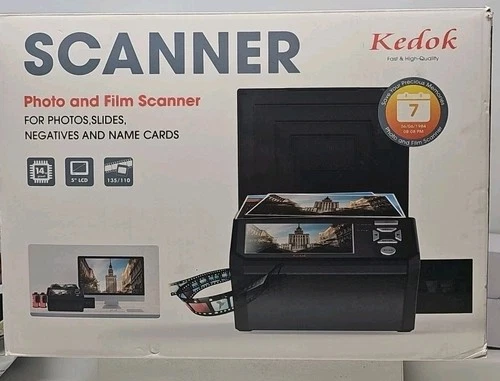 KEDOK Photo,NameCard,Slide & Negative Scanner with Large 5" LCD Screen