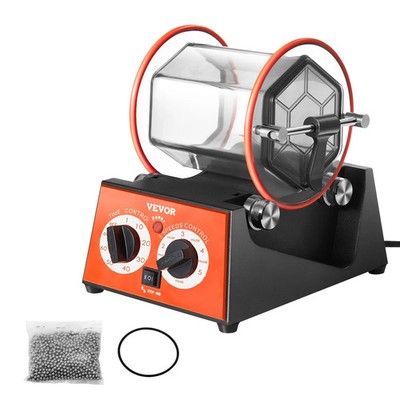Jewelry Polisher Tumbler, 11lbs/5kg Capacity Mini Rotary Tumbler Machine with 0
