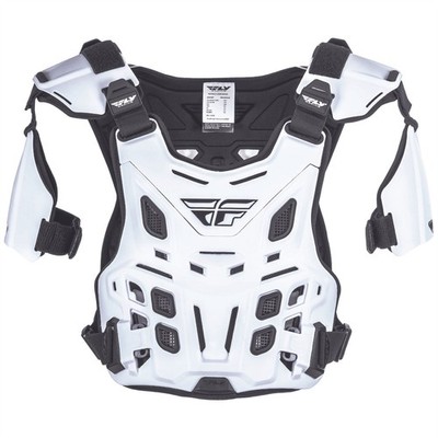 Fly Racing 2025 Motocross Revel Roost Guard Offroad CE Erwachsene weiß