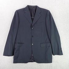 Canali Sport Coat Mens 38R Navy Blue Virgin Wool Italy 3-Button Blazer IT 48