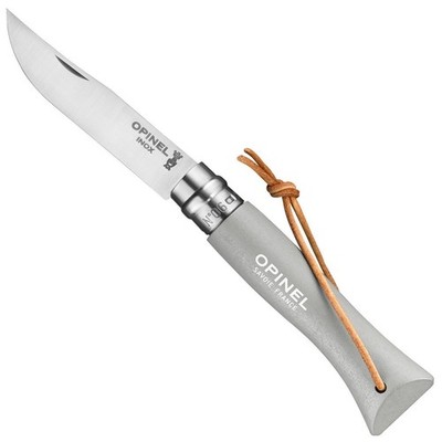 Opinel N°06 Bushwhacker Cloud Stainless Steel Folding Knife with Lanyard 002202