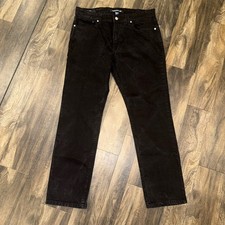 Calvin Klein Men  s Straight Fit Black Denim Jeans Size 34x32