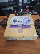 Super Nintendo Entertainment System SNES - Console W/ Controller Cables - Tested
