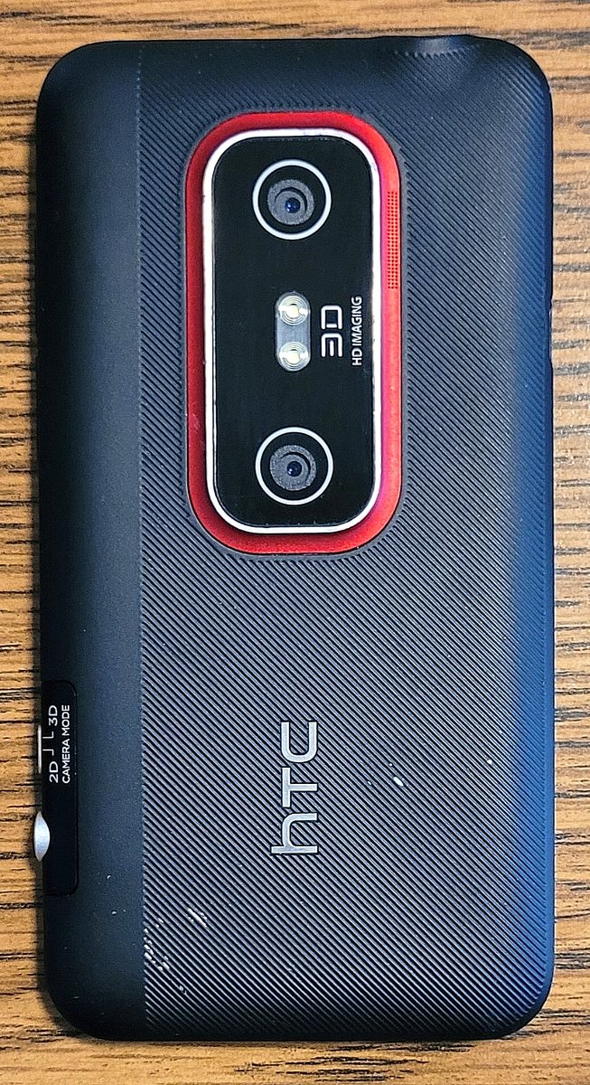 HTC Evo 3D / PG86100 / APX515C - Black and Red ( Sprint ) Very