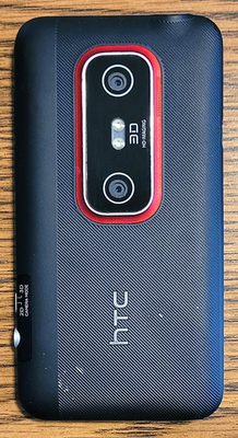 HTC Evo 3D / PG86100 / APX515C - Black and Red ( Sprint ) Very