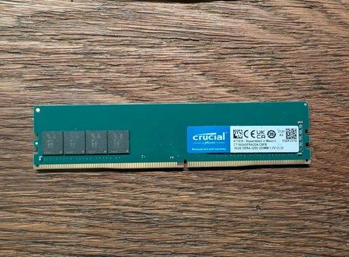 Crucial DDR4 16 GB 1 x 16 GB 3200 MHz RAM PC-Arbeitsspeicher Modul CT16G4DFRA32A