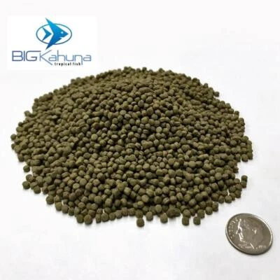 BIG KAHUNA 2mm Floating Spirulina Pellets Great For Saltwater, Tropical, Goldfish, Koi Fish