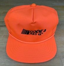 Vintage PRISTINE Code 3 Res Q Nascar Racing YoungAn Snapback Trucker Hat Cap