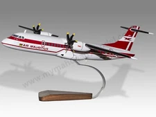 ATR 72-500 Air Mauritius Desk Wood Airplane New Model Large Scale 1/72