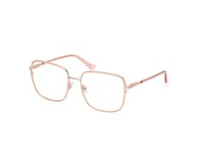 GUESS GU2914 Pink Gold 029 Metal Square Optical Eyeglasses Frame 56-18-135 GU RX