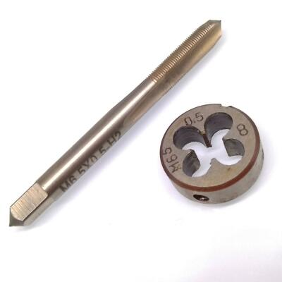 1Set M6 X 0.5mm 0.5 Metrico HSS Rubinetto Destro E Filettatura - Foto 13