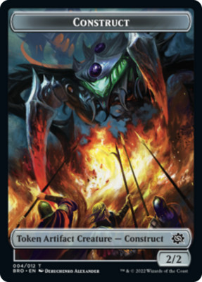 CONSTRUCT TOKEN x4 (#04/12) mtg NM The Brothers War 4 | eBay