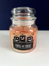Yankee Trick Or Treat Candy Corn & Buttercream Swirl Candle Pumpkin Luminaries M