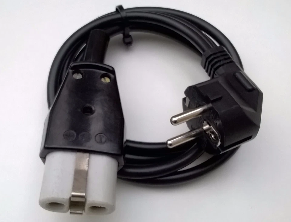 GERÄTESTECKER MIT KABEL alte Wasserkocher Bügeleisen Toaster Heißgerätestecker