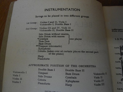 BELA BARTOK String Instruments Percussion & Celesta - Hawkes Pocket Score No.609 - Picture 10 of 21