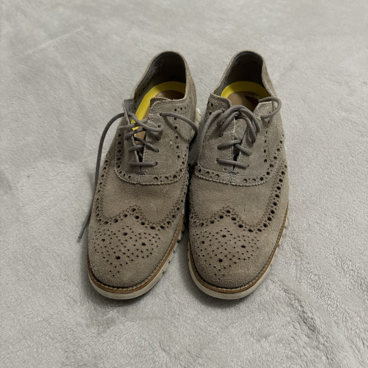 Cole Haan Zerogrand Casual Wingtip Oxford Shoe Mens Size 8.5 C12980 Gray White Cole Haan Zerogrand Wingtip Oxford Stitchlite Mens Shoes  main image 4