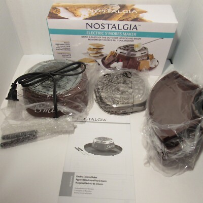 Nostalgia Electric S'mores Maker SMM200, Flameless, Roast