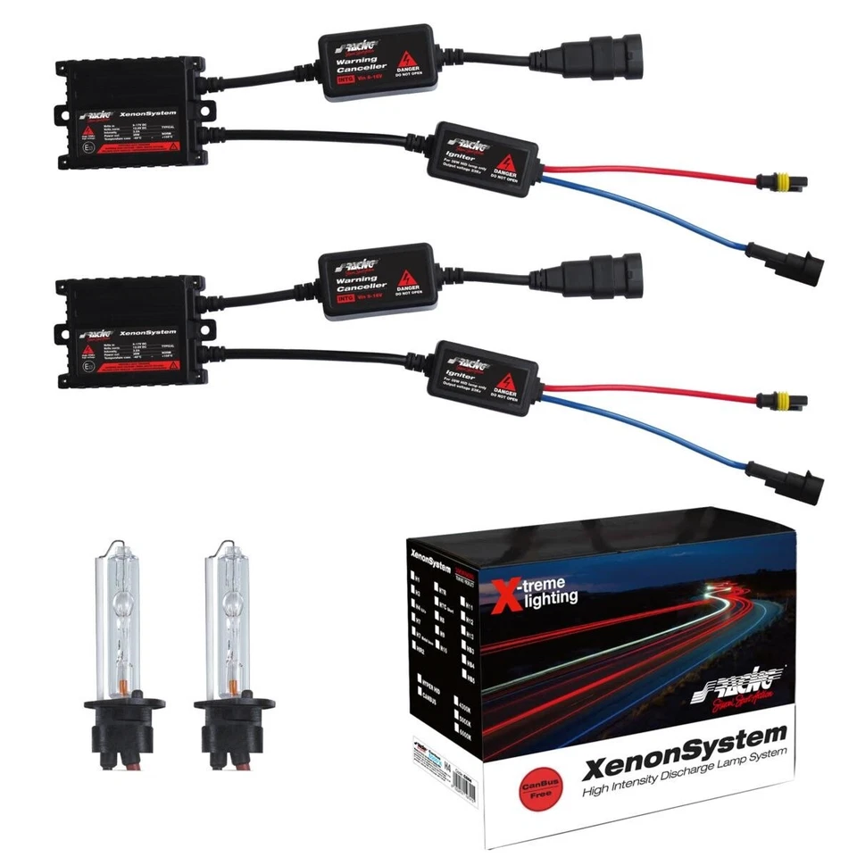 Set Xénon Voiture Slim Hid Canbus Faisceau Unique H1 5000K 35W Simoni Racing - Photo 1/1