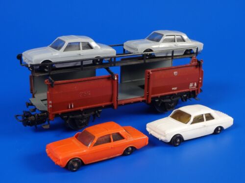 MARKLIN H0 - 4613 - TRUCK LOADED WITH MOTOR CARS FORD 17 M (75) / BOX - VG - Picture 2 of 6