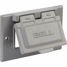 Bell GRAY Weatherproof Outdoor Electrical GFCI Receptacle Cover  5101-5 / 502510