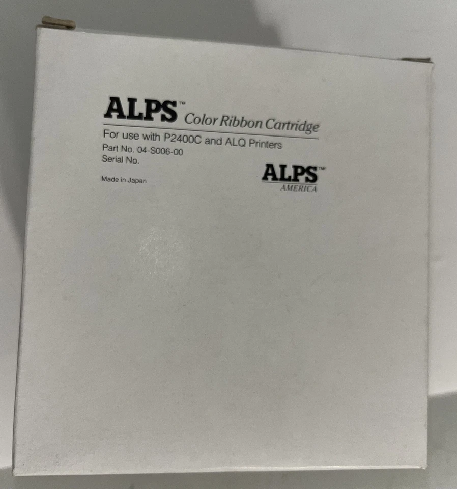 ALPS 2 Color Ribbon 2 Black Ribbon New In Box - Image 2 of 4