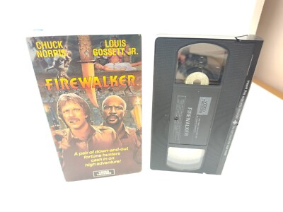 Firewalker (1986) (VHS, 1989) Chuck Norris, Louis Gossett, Jr. F73
