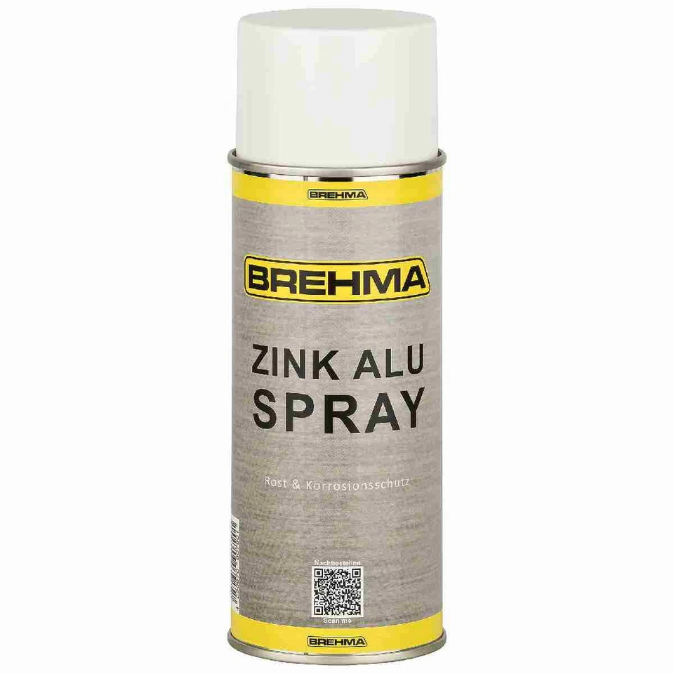 3x BREHMA Zink Alu spray hell Grundierung Korrosionsschutz bis 300°C 400ml - Bild 2 von 3