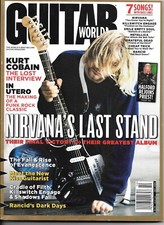 Nirvana Kurt Cobain Dave Grohl Guitar World Magazine Oct 2003 Nirvana Poster