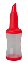 Free pour Bottle Red Plastic 1.08Ltr Store and Pour Juice Server Pourer Bottle