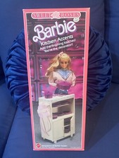 Vintage Barbie Sweet Roses Kitchen Accents Mattel 1987 No. 5987