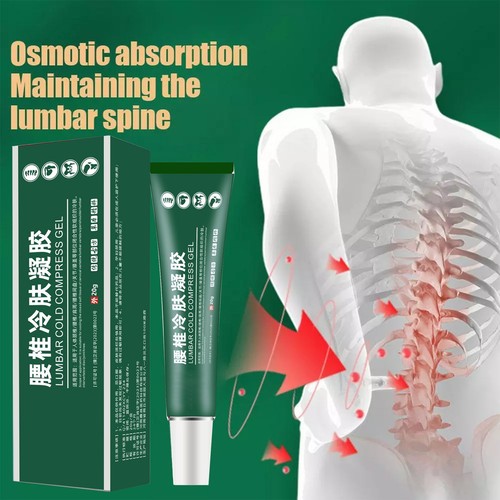 3Pcs Lumbar Spine Cooling Gel Lumbar Spine Cold Compress Gel Natural Herbal