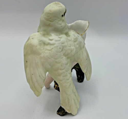 Porcelain Bird w/Flower Cup Beaded Figurine Numbered Incredible Detail! G413 - Picture 4 of 8