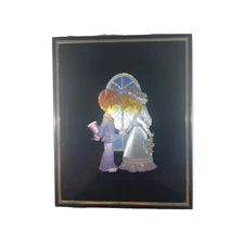 Vintage Kafka Metallic Foil Art 8 x 10 Boy Girl Wedding Bride and Groom 4223