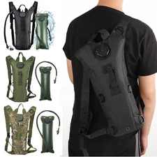 3L Water Bladder Hydration Backpack Hiking Camping Bag Tactical Molle Daypack
