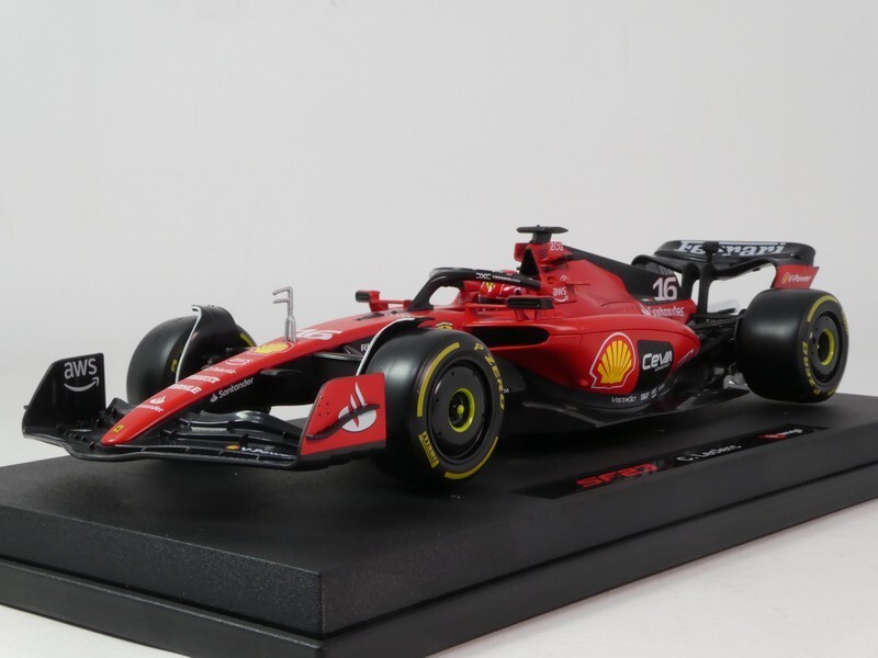 ミニカー 18/1 Burago SF-23 Charles Leclerc BBurago Burago Ferrari SF-23 #16 Charles Leclerc 2023 1/18