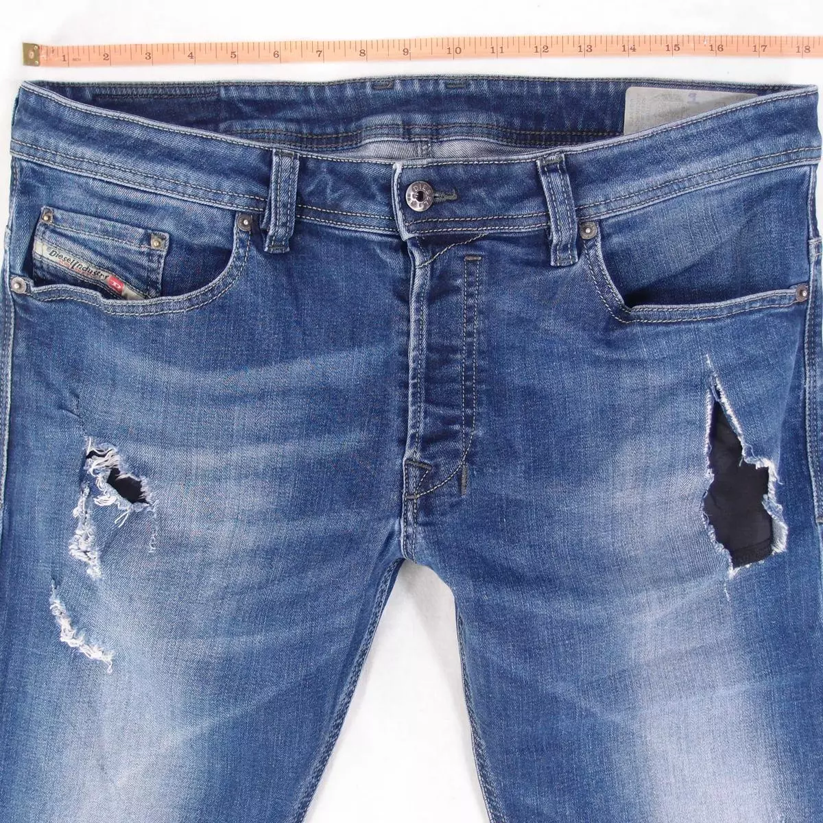 Uomos Diesel SAFADO R Slim Dritto Elasticizzato Blu Jeans W36 L32