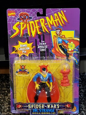 Toybiz Marvel Comics Animated Spider-Man Spider-Wars DR STRANGE DOCTOR with Pin