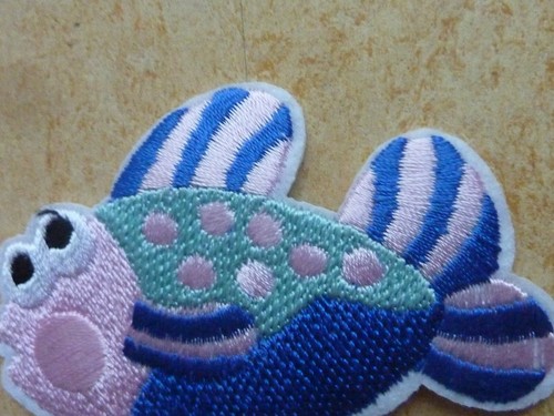 Aufnäher Patch für Kinder Fisch 8 x 6 cm - Bild 3 von 5