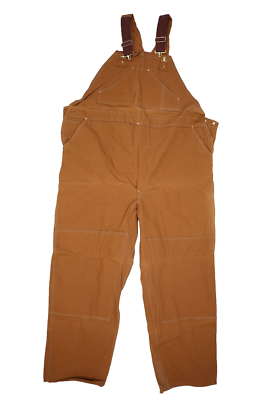 Vintage NOS Carhartt Mens 6FB Brown High Back Duck Bib Overall