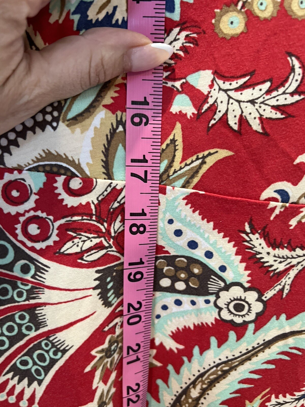 Chaps Women's Size XL Red Short Sleeve Fit Flare … - image 4