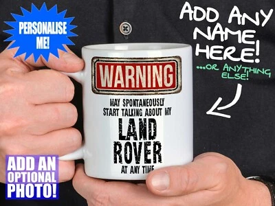 SEMOFIED Land Rover Mug - Gift for a motoring enthusiast - Can be personalised