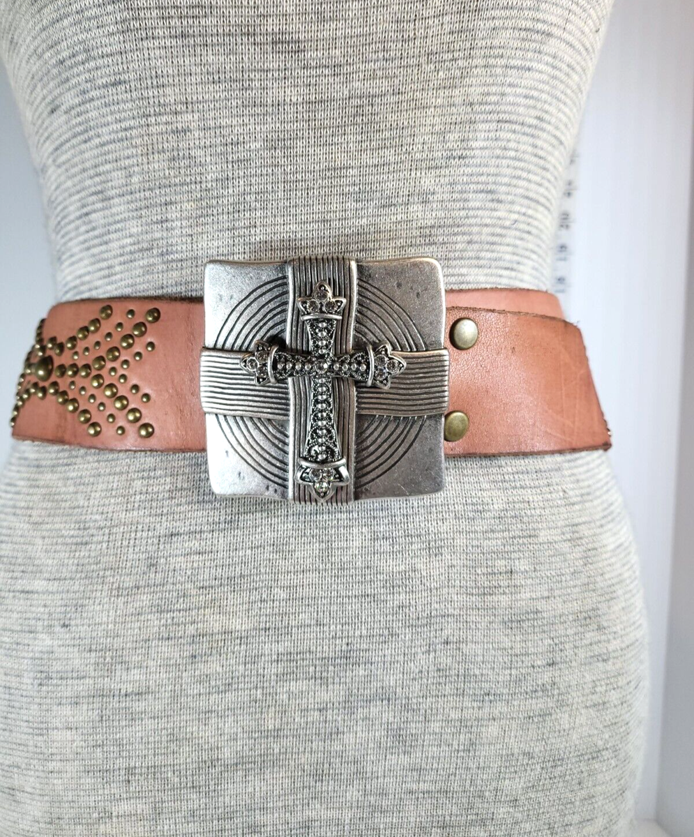 New never used Belt with brass & crystal studs Linea Pelle | Accessories | New Never Used Belt With Brass  main image 3